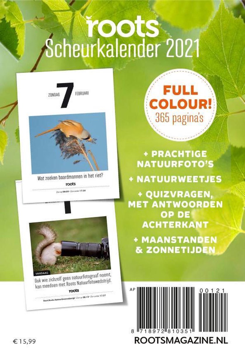 ROOTS Scheurkalender 2021