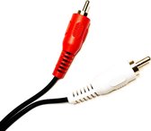 Audio aansluitkabel - 3.5 Mini Jack - Male RCA (Tulp L/R) - 1.50MTR