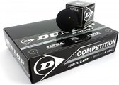 Dunlop Competition Squashballen gele stip - Zwart - 12 stuks
