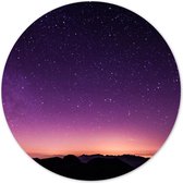 Muurcirkel night sky Ø 60 cm / Dibond - Aanbevolen
