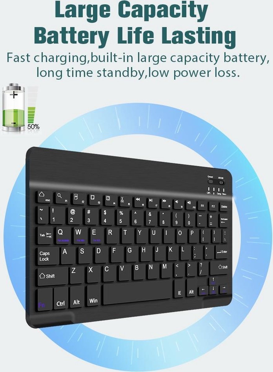 SsHhUu Toetsenbordhoes voor Lenovo Tab M10 HD 2e Gen(TB-X306X)/Smart Tab M10 HD 2e Gen(TB-X306F) 10.1 2020, Lichtgewicht lederen beschermende met afneembaar toetsenbord voor Lenovo Tab M10, RoseGold