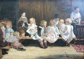 Max Liebermann, Bewaarschool (kleuterschool) in Amsterdam, 1880 op canvas, afmetingen van dit schilderij zijn 60 X 100 CM