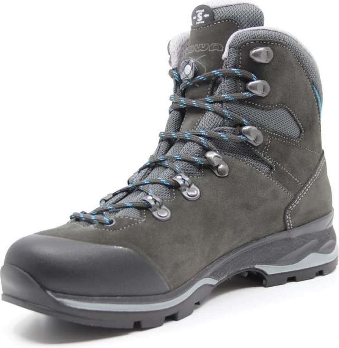 Lowa, BADIA GTX Ws S, LW2206139743, Grijze halfhoge extra smalle dames wandelschoenen