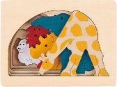 Hape Vormenpuzzel Grasslands Junior Hout 5 Stukjes