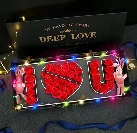 zuiger Vervolgen appel I Love You Box - Beste Kado voor Valentijnsdag - Moederdag - Kerst -  Kerstdag - Liefde... | bol.com