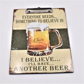 Spreukbord Hout Tekstbord 22.50 x 31.50 cm Wandbord Wanddecoratie Schrijfkaft  Bier Cadeau Geschenk Woonkamer Spreukborden Muur Decoratie Tekst Wandborden Decoratie Geschenk