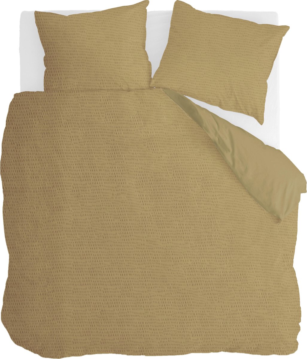 Walra Dekbedovertrek Basic & Tough - 200x220 - 100% Katoen - Honing Mosterd