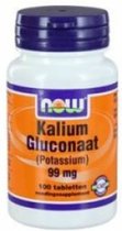Now Foods - Kalium Gluconaat (Potassium Gluconate) - 99 mg Kalium per Tablet - 100 tabletten