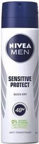 NIVEA MEN Sensitive Protect Deodorant Spray - 6 x 150 ml - Voordeelverpakking