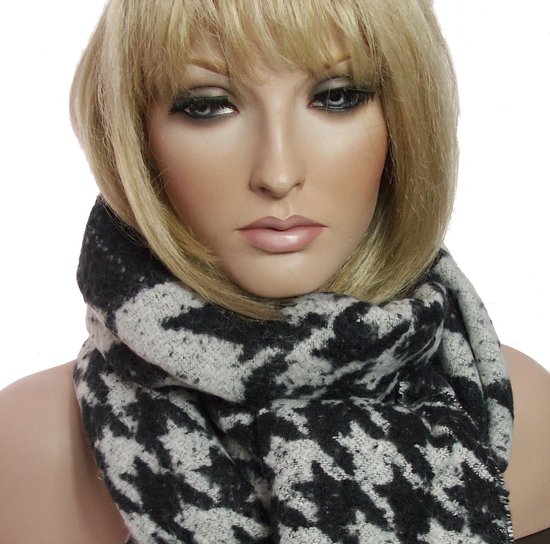 Bakicey damessjaal XXL warme, zachte gebreide, geruit, winter, herfst, wol, beschermend, halsdoek, poncho, cape, A Bakicey damessjaal XXL warme, zachte gebreide, geruit, winter, herfst, wol, beschermend, halsdoek, poncho, cape, A