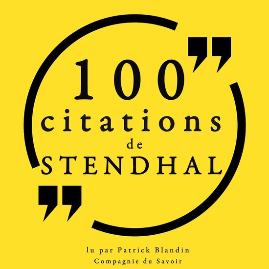 100 citations de Stendhal - cover