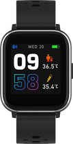 Denver SW-164 - Smartwatch - Sportwatch - Horloge - Werkt met TUYA - Temperatuurmeter - bloedzuurstofmeter - hartslagmeter - Geschikt voor iOS & Android - Zwart