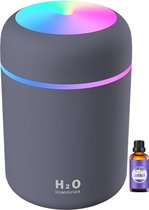 Aroma Diffuser Luchtbevochtiger Zwart- 300ML -Incl. 10ML Etherische Olie