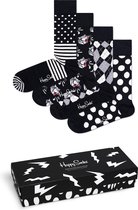 Happy Socks Black & White Giftbox 4P - Maat 36-40