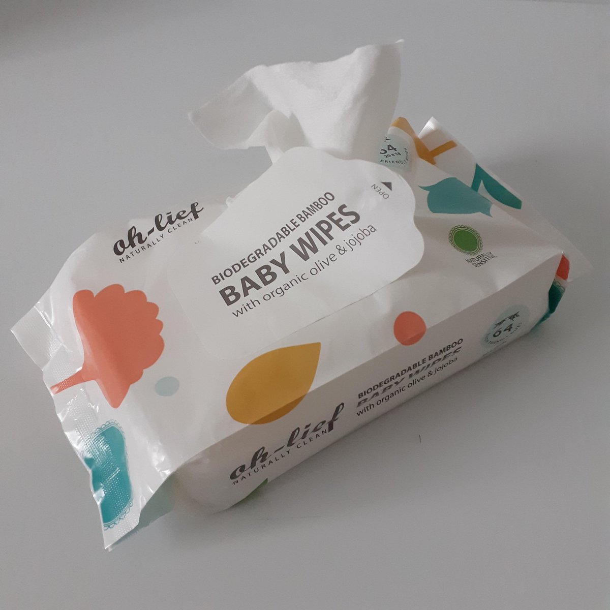 Oh-Lief Biodegradable Bamboo Baby Wipes (3 x 64 doekjes) | bol.com