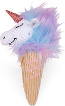 Speelgoed hond pluche eenhoorn ijsje 28cm