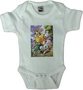 Babyromper Pokémon wit maat 68