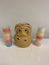 Uilen Waxbrander - -Geschenkset -Diverse Geuren -Complete set met 20 geuren