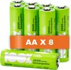 100% Peak Power oplaadbare batterijen AA - NiMH AA batterij mignon 2300 mAh - 8 stuks