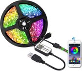 DrPhone – AG02 - Led strip - RGB - Bluetooth- App IOS / Android - 5 Meter - App Bediening - Sfeer Verlichting -