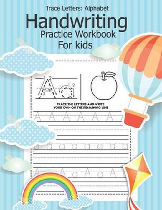 Trace Letters: Alphabet Handwriting Practice Workbook for kids ...