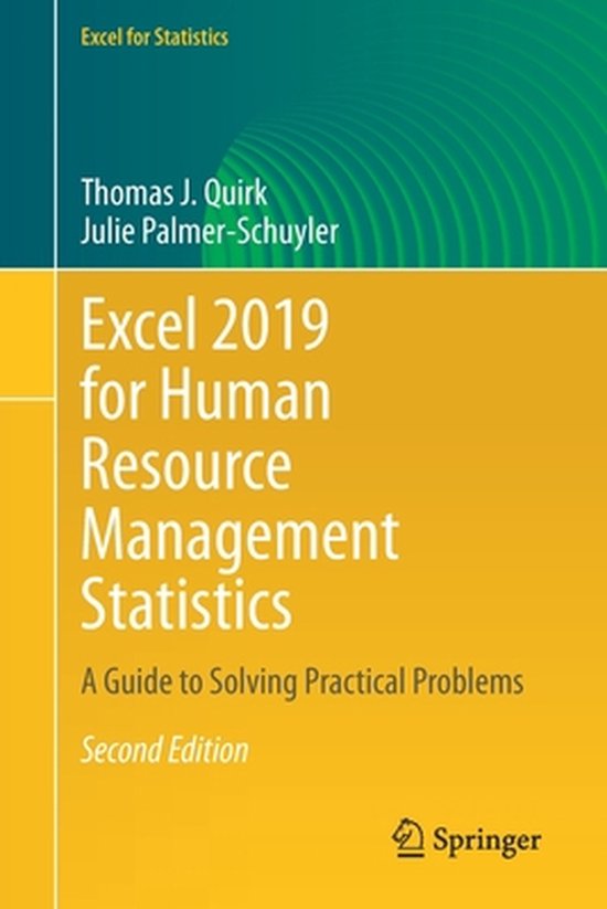 Excel 2019 for Human Resource Management Statistics - cover