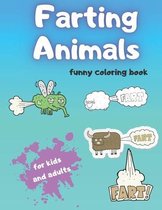 Farting Animals Funny Coloring Book For Kids and Adults