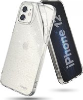 Ringke Air Backcover iPhone 12, iPhone 12 Pro hoesje - Transparant Glitter