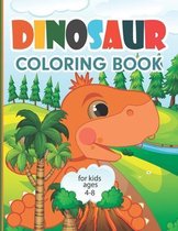 Dinosaur Coloring Book for Kids Ages 4-8