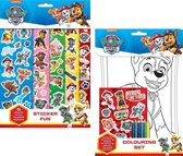 PAW Patrol Tekenset + stickervellen |PAW Patrol speelgoed |Tekenset voor kinderen |Tekenen | Kleuren | Knutselen | Stickers | Kleurpotloden | Stiften | Tekenset voor kinderen | Knutselen meis