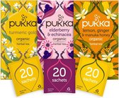 Pukka Support Thee Bundel, Biologische kruidenthee ter ondersteuning van je welzijn - 3 x 20 zakjes