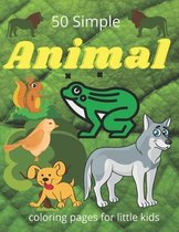 50 simple animal coloring pages for little kids