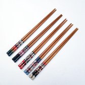 Chinese Stokjes 5 setjes - Katten Chopsticks - Chopstick Chinese Eetstokjes