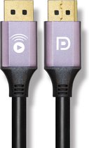 1.4 Displayport Kabel - Zwart - 1.5 Meter - 32.4GBPS - Gold Plated - Displayport naar Displayport