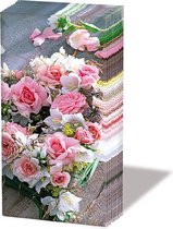 Ambiente - Heart Of Roses - papieren zakdoeken - 1 pakje