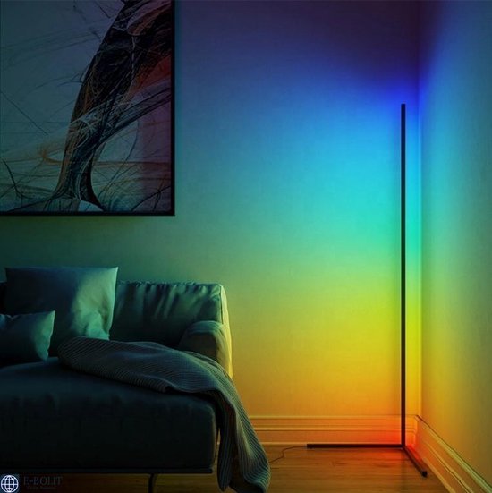 E-Bolit - LED vloerlamp moderne Staanlamp|Sfeerlicht| afstandsbediening  |... | bol.com