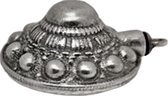 Zeeuws Meisje- grote ashanger echt zilver Zeeuwse knop