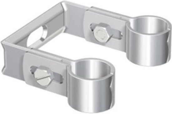 Double Antenna Mast Clamp V Jaw Block with U Bolts, Heavy