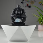 Fontein Moderne Mister 24 cm hoog - interieur - fontein voor binnen - relaxeer - zen - waterornament - cadeau - kerst - nieuwjaar - geschenk - relatiegeschenk - origineel - lente -