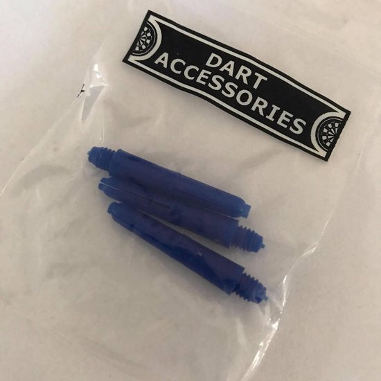 Deflectagrip Shafts Nylon Extra Short Blauw 3 stuks LAATSTE SETS!!