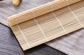 Bamboe de Roller à sushi traditionnel en bambou - Set de fabricant de sushi - Tapis de rouleau