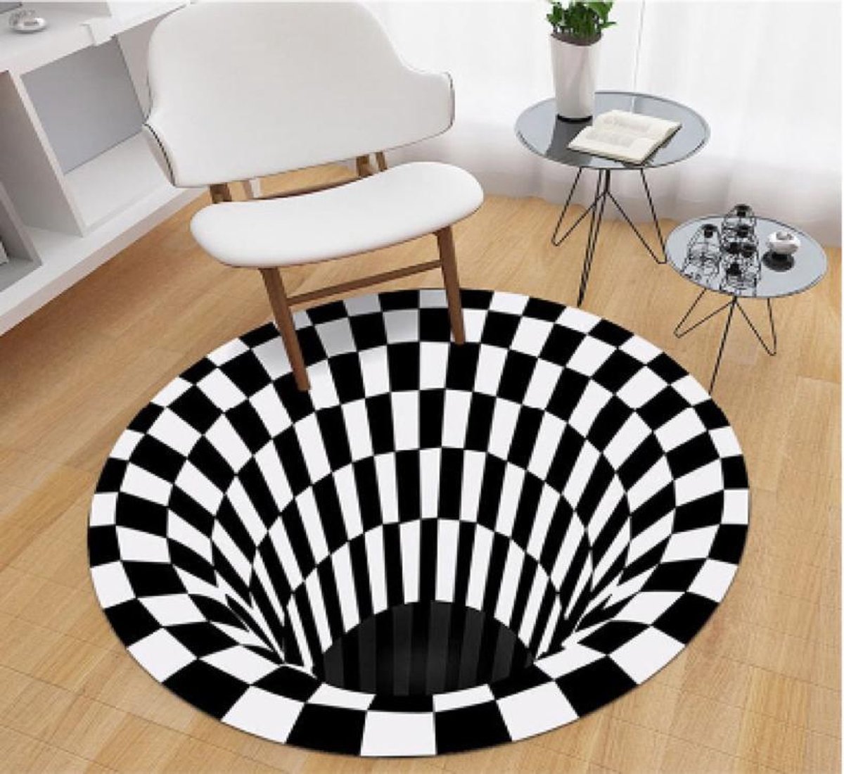 3D tapijt - Tapijt - Vortex Illusie Tapijt - Optische illusie - Anti-Slip  Vloermatten... | bol.com