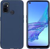 iMoshion Color Backcover Oppo A53s, Oppo A53 hoesje - donkerblauw