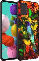 iMoshion Design voor de Samsung Galaxy A51 hoesje - Jungle - Vogel