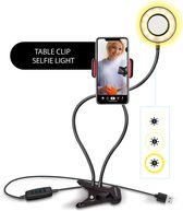 Silvergear Ring lamp Smartphonehouder en Bureauklem – Ideaal voor Foto’s en Video’s
