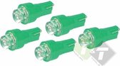 Instrumenten verlichting - LED - Groen - 12 Volt - 1.2 Watt - T5 - 5 stuks