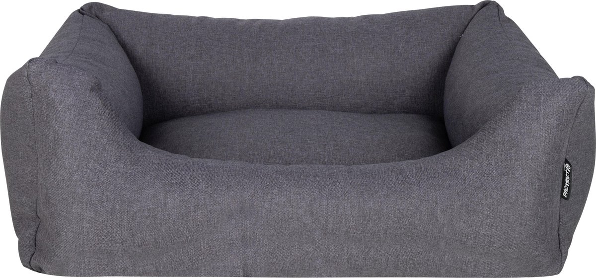 District 70 CLASSIC Box Bed - Comfortabele Hondenmand met afneembare & wasbare hoes - in 4 kleuren en S/M/L/XL - Kleur: Charcoal Grey Maat: Medium - 80 x 60 cm