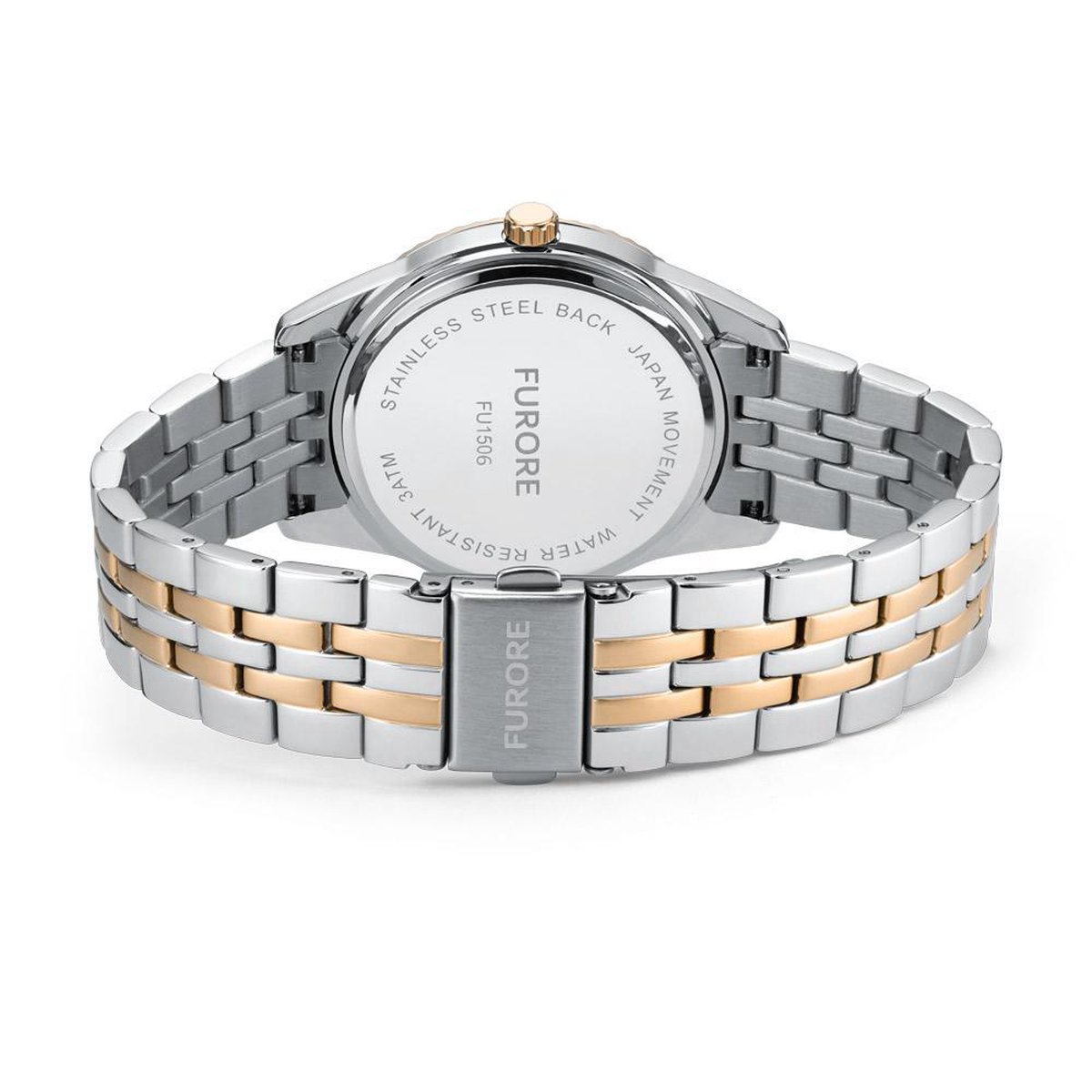 Furore La Mia Vita FU1506 dameshorloge 38mm roestvrijstalen band zilver bol