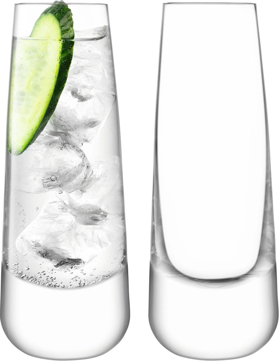 L.S.A. - Bar Culture Longdrinkglas 310 ml Set van 2 Stuks - Glas - Transparant -