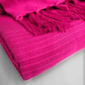 Plaid-dekens- Lana 180x220 cm fuchsia